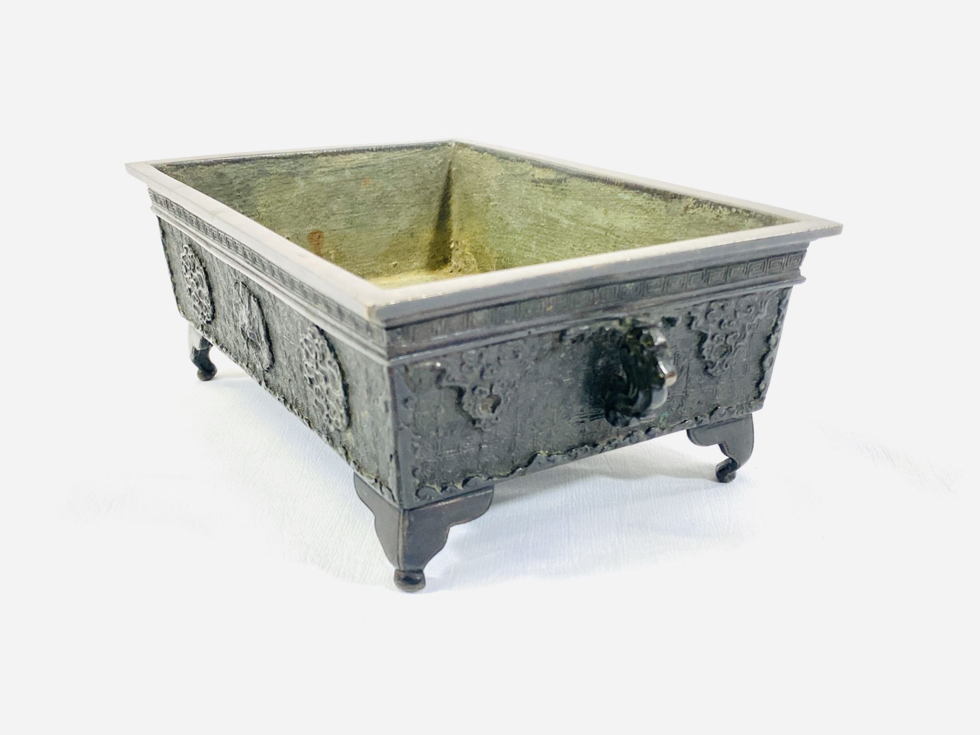 Oriental bronze planter - Image 3 of 5