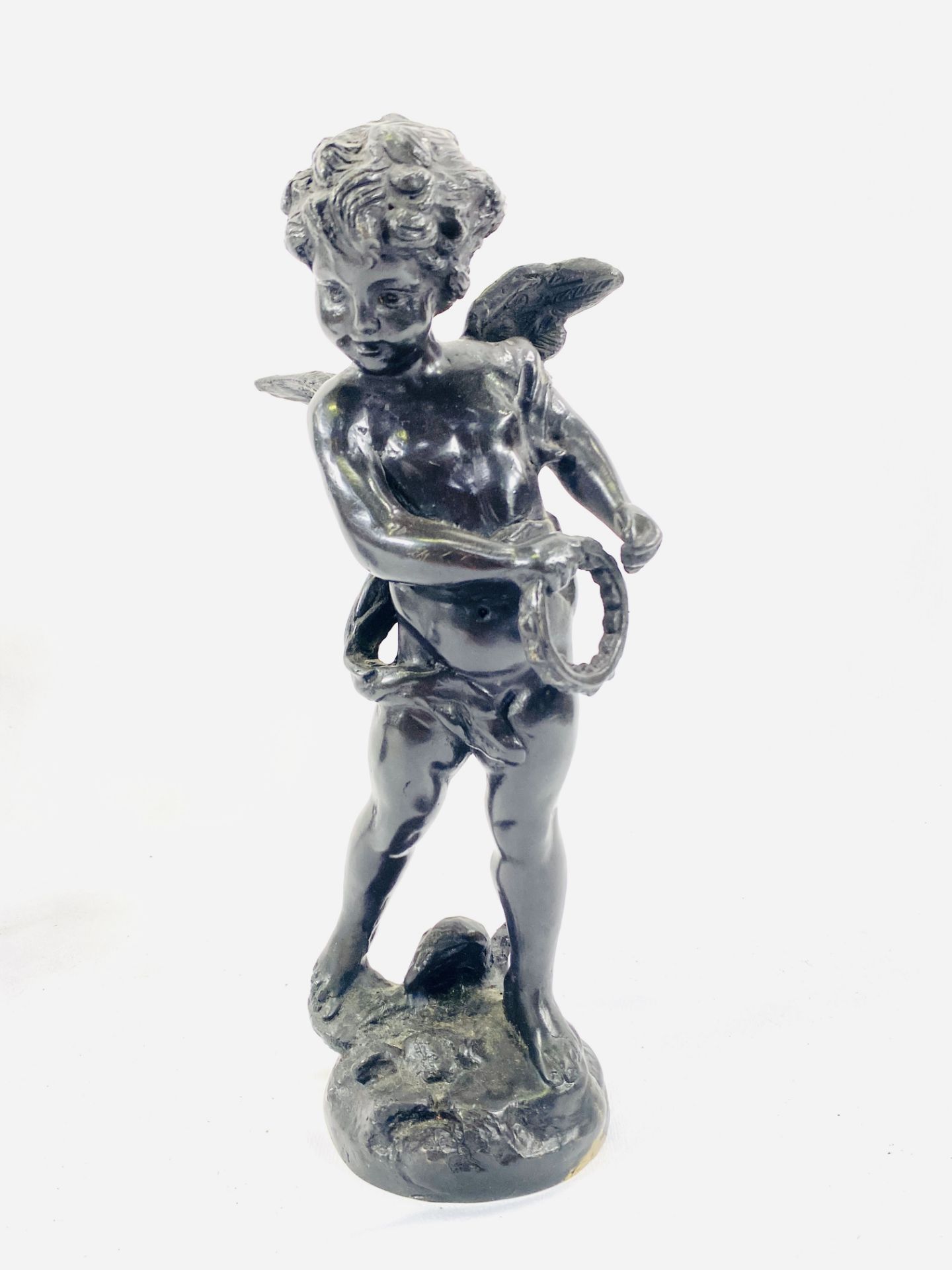 Two brass figures of cherubs - Image 2 of 7