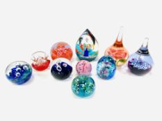 Collection of paperweights