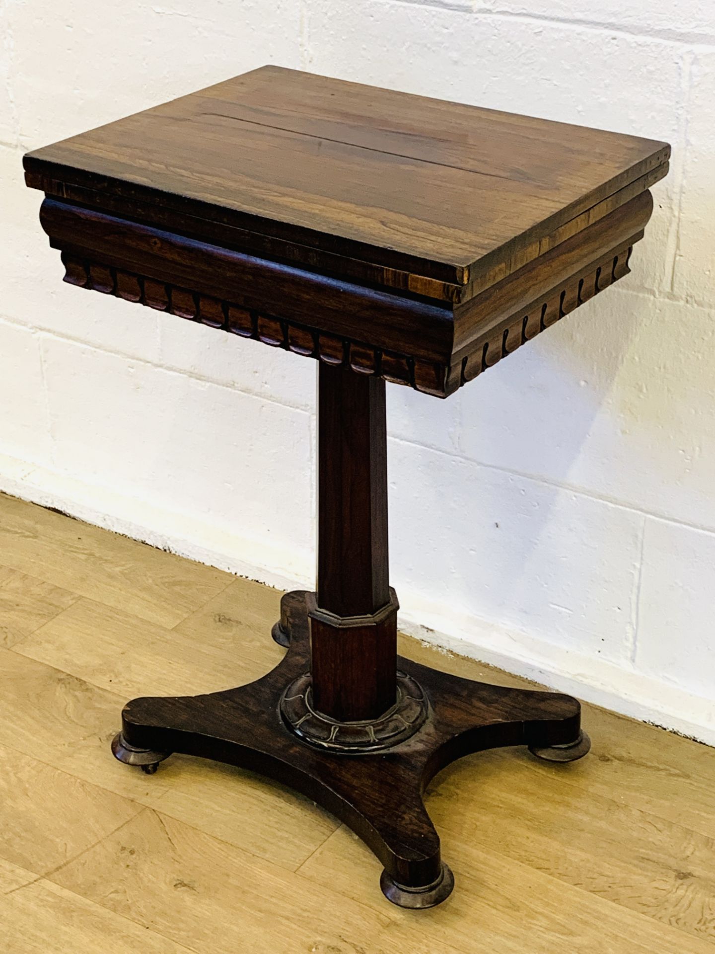 Rosewood games table - Image 4 of 9