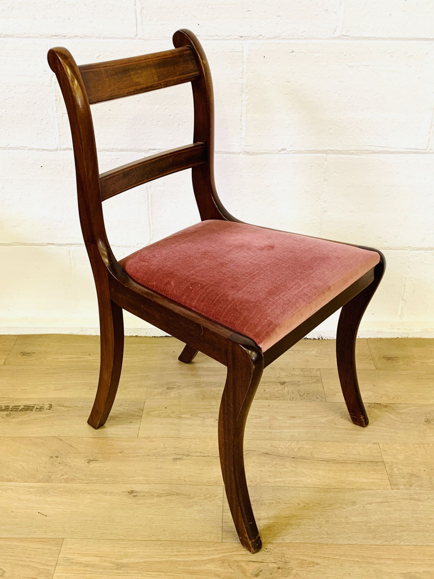 Four mahogany dining chairs with two matching carvers - Image 7 of 7