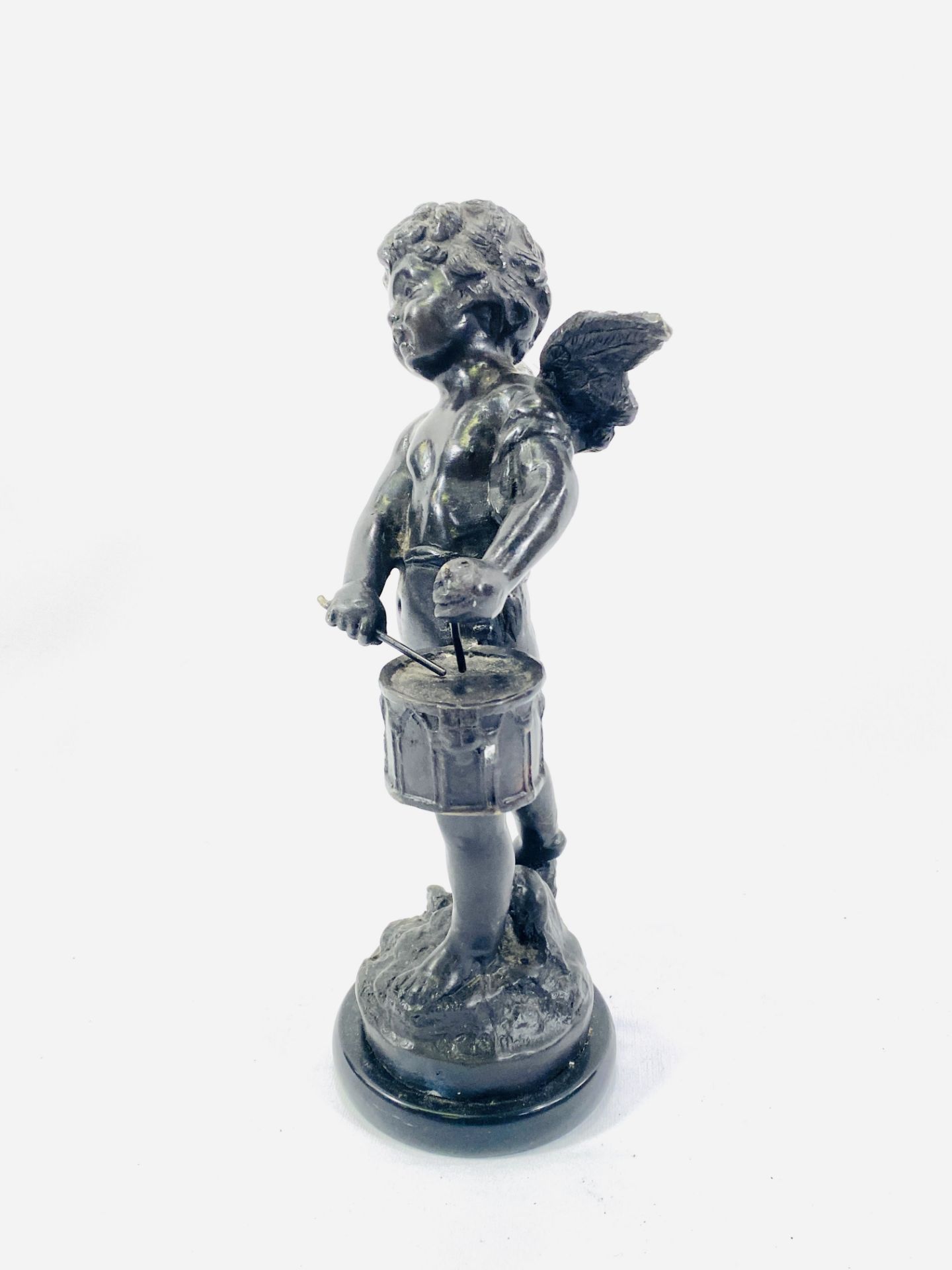 Two brass figures of cherubs - Image 6 of 7