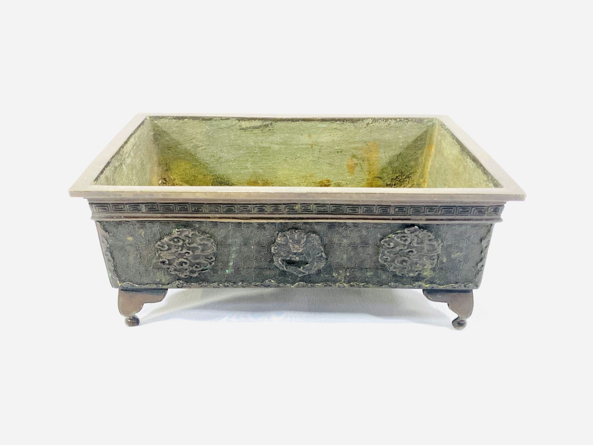 Oriental bronze planter - Image 2 of 5