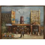 Three framed Parisian scenes