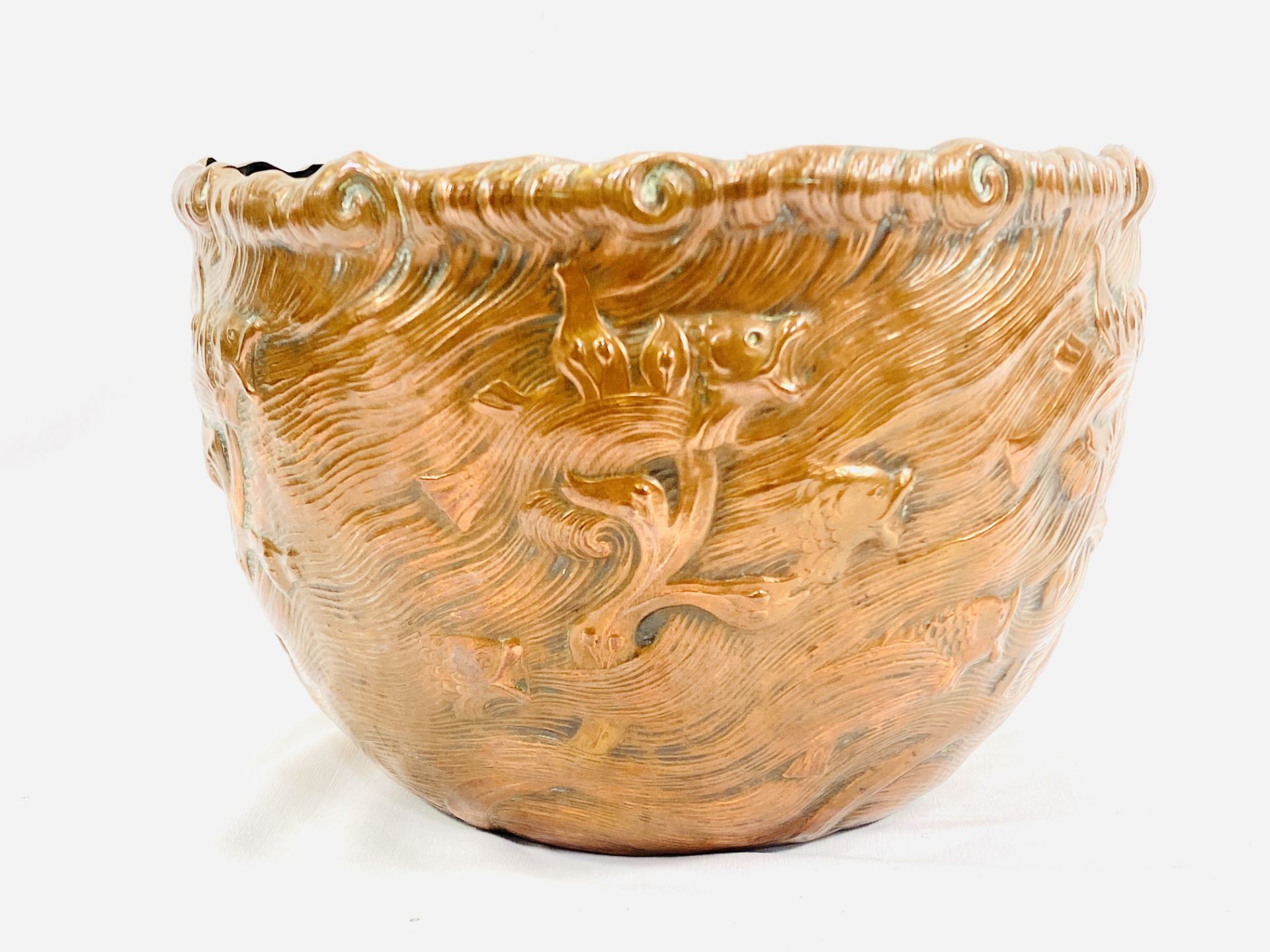 Copper jardiniere - Image 2 of 4