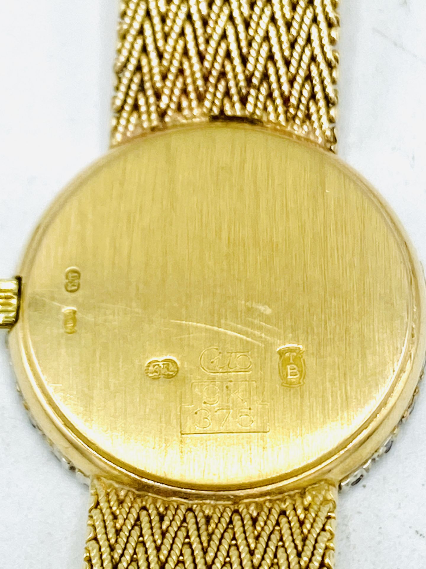 Bueche-Girod 9ct gold and diamond quartz wrist watch - Image 3 of 4