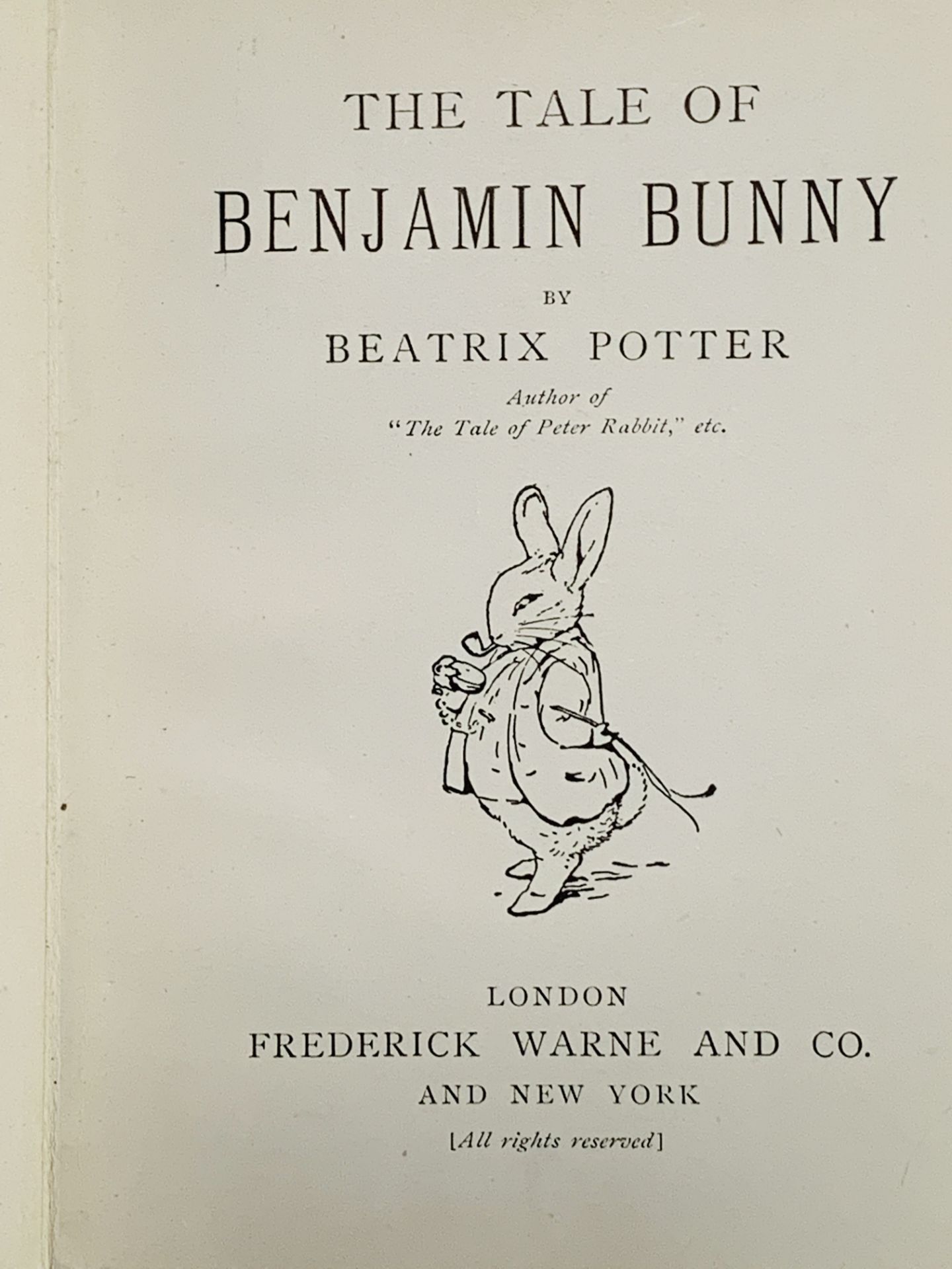 The Tale of Benjamin Bunny by Beatrix Potter - Bild 4 aus 6