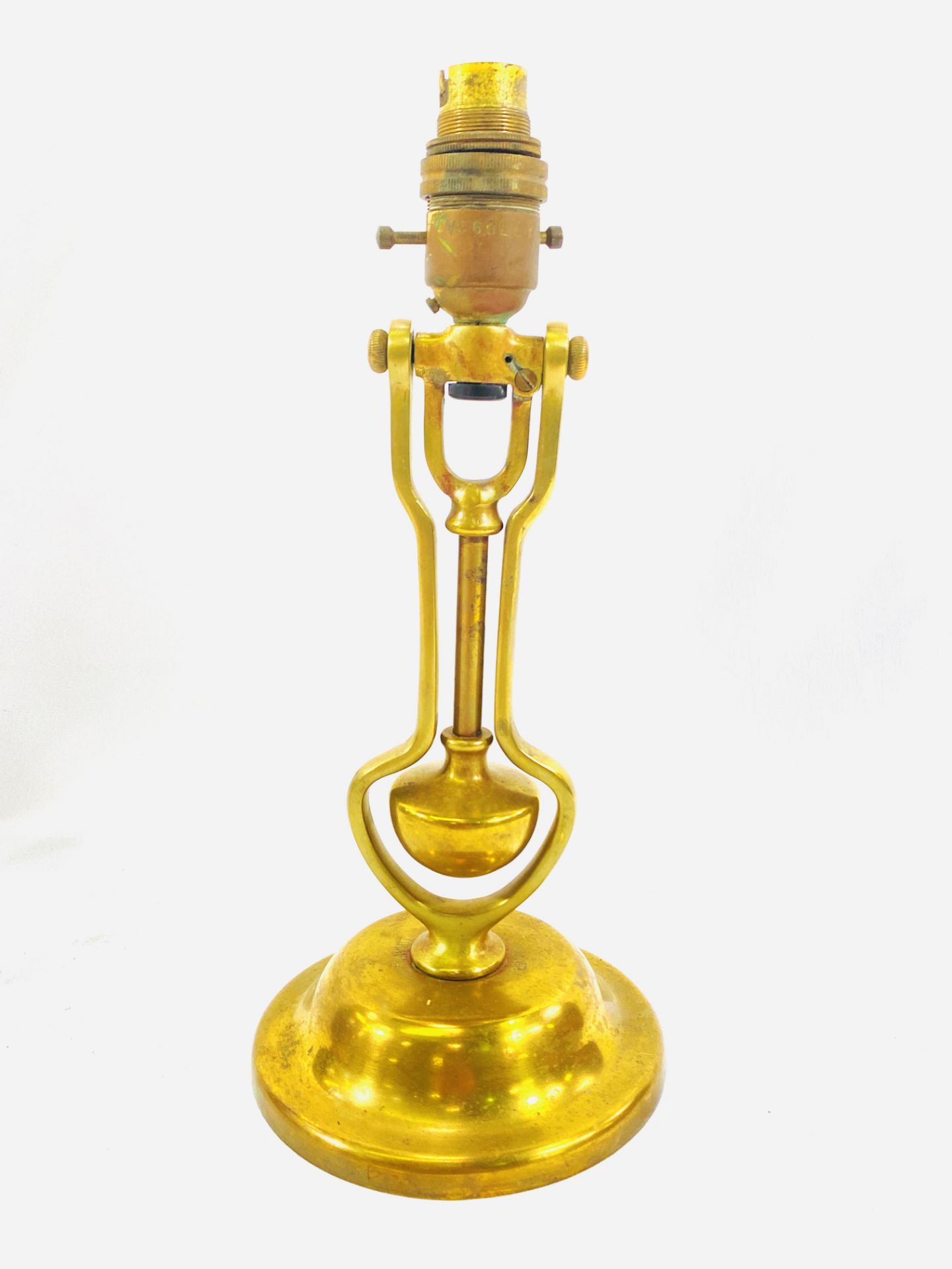 Pair of brass table lamps - Image 2 of 5
