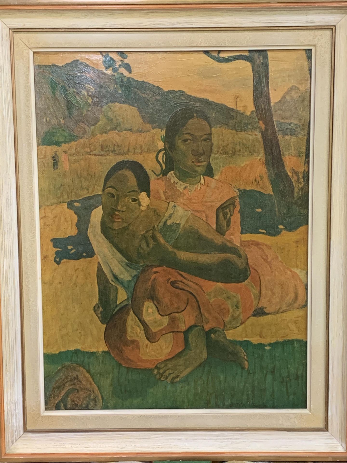 Framed oleograph after Paul Gauguin - Bild 3 aus 3