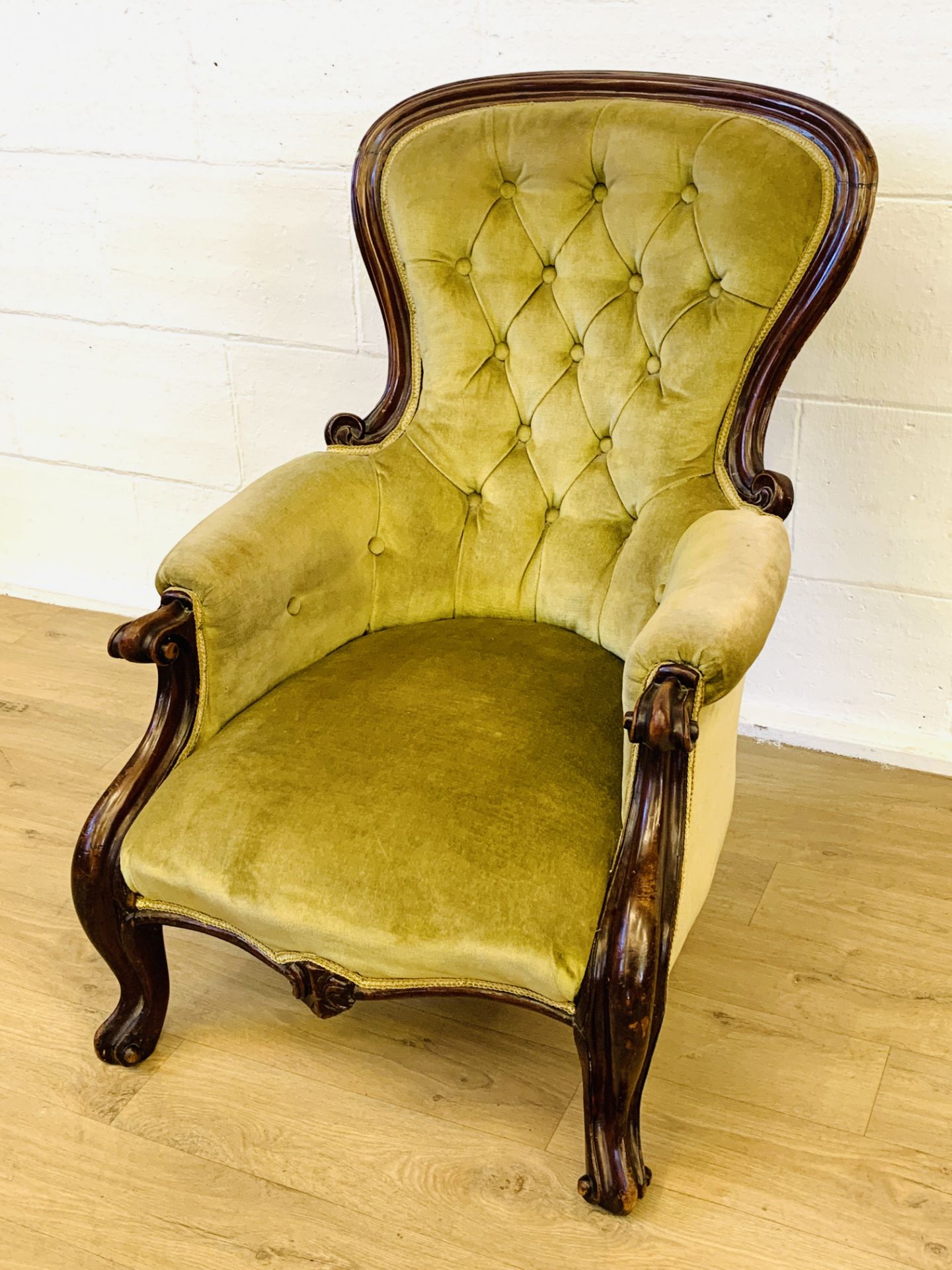 Victorian button back chair - Image 4 of 6