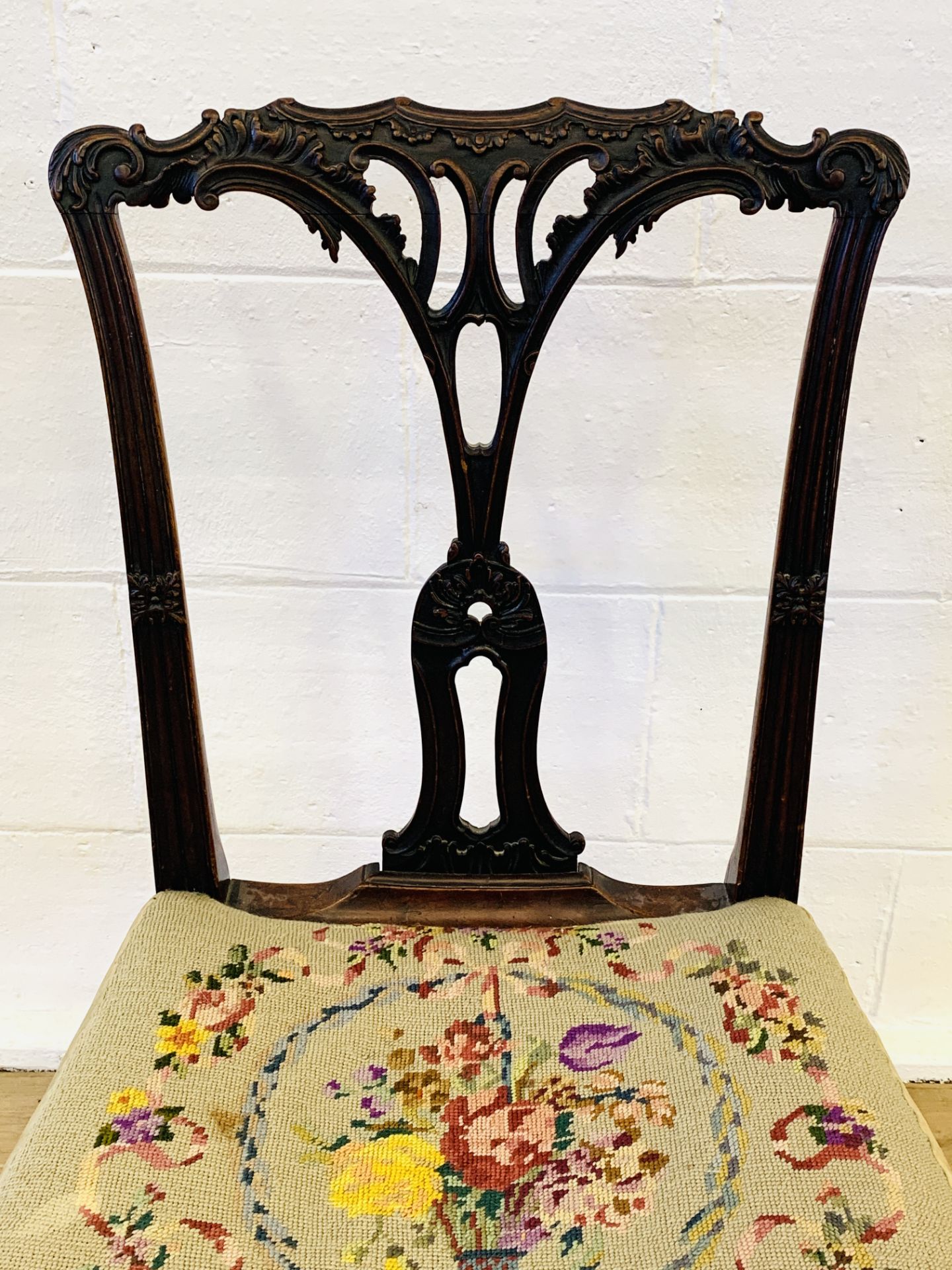 Mahogany dining chair - Image 3 of 4