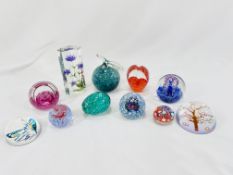 Collection of paperweights