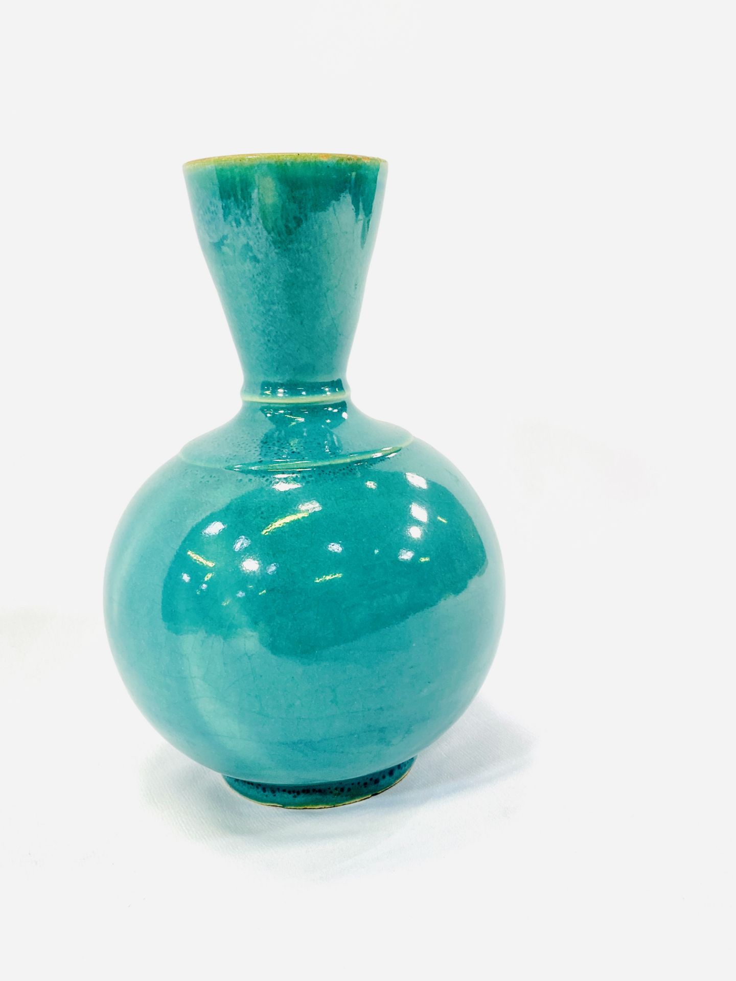 Oriental turquoise vase - Image 3 of 5