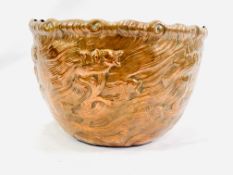 Copper jardiniere