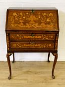 Mahogany drop front bureau