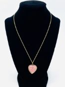 9ct gold pendant necklace