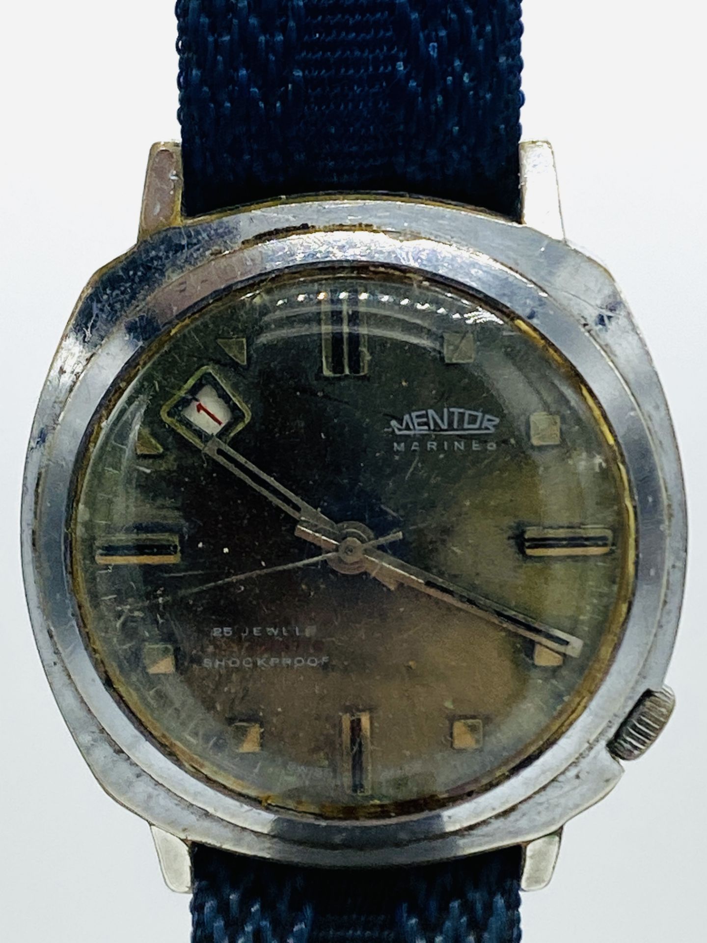 Mentor Marines 25 jewels Automatic wrist watch - Image 2 of 3