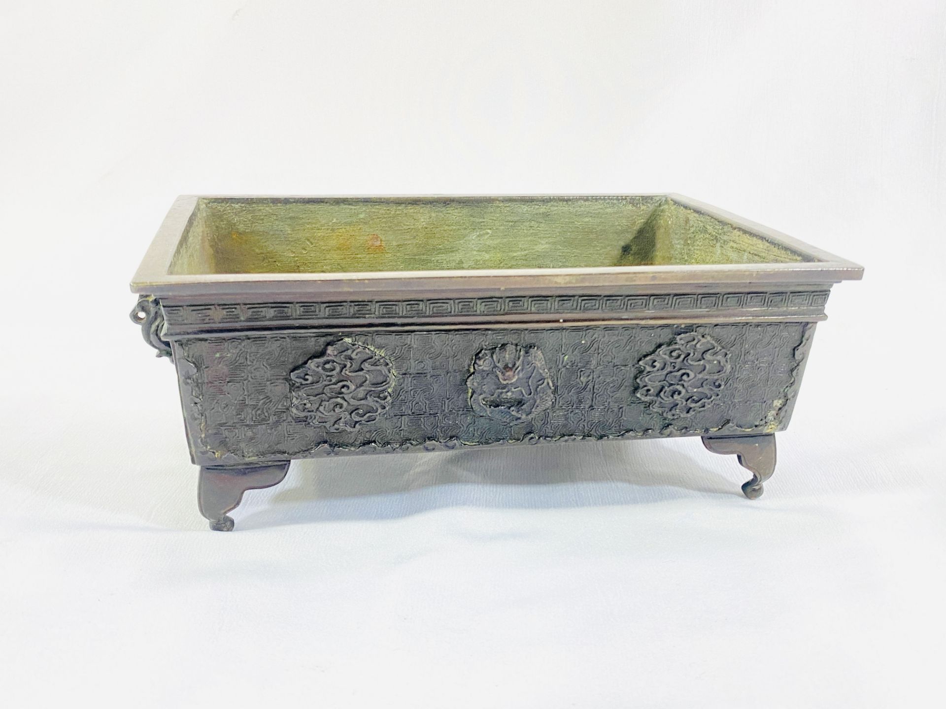 Oriental bronze planter - Image 4 of 5