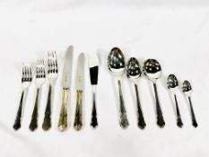 Quantity of silver plate cutlery