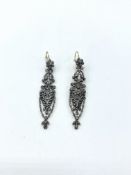 Pair of diamond earrings