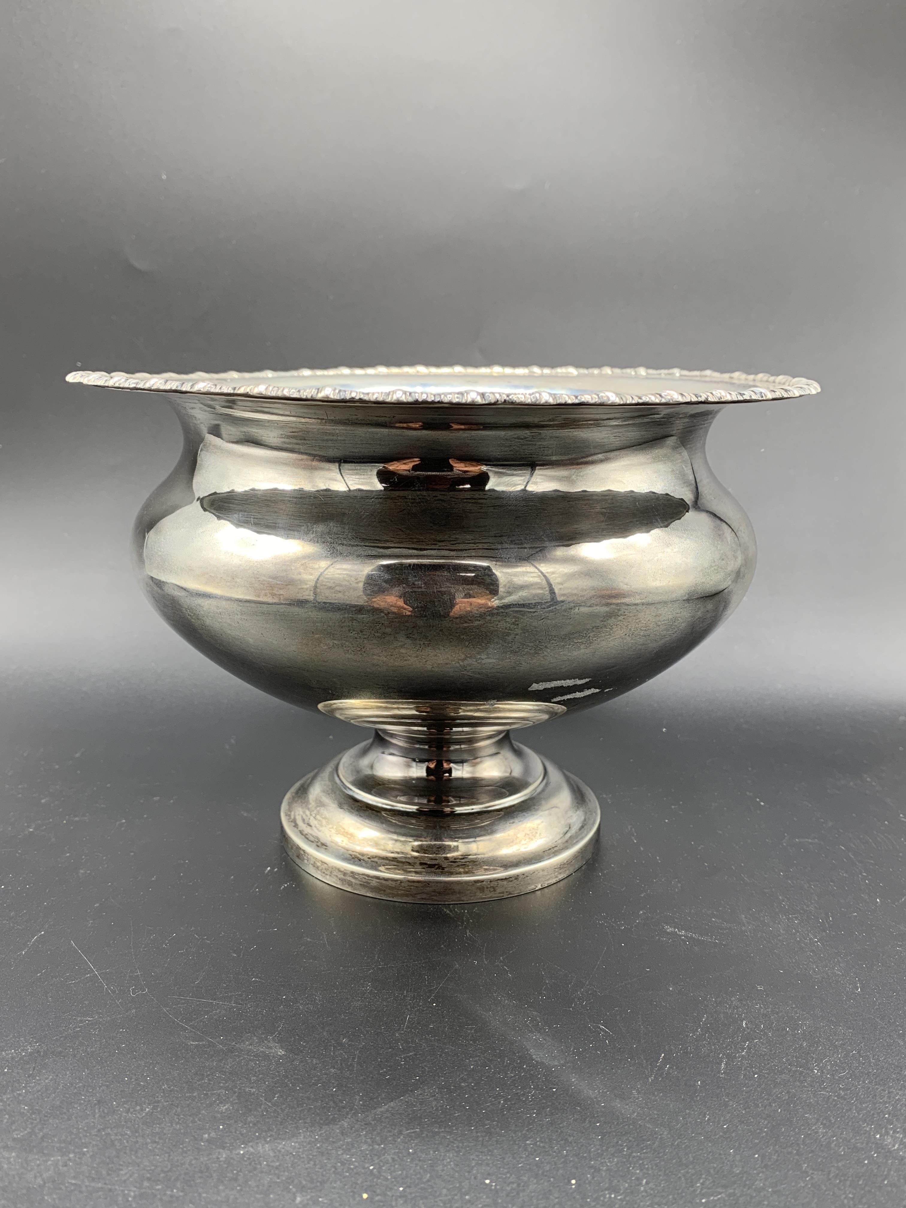 Hallmarked silver bowl, - Bild 3 aus 3