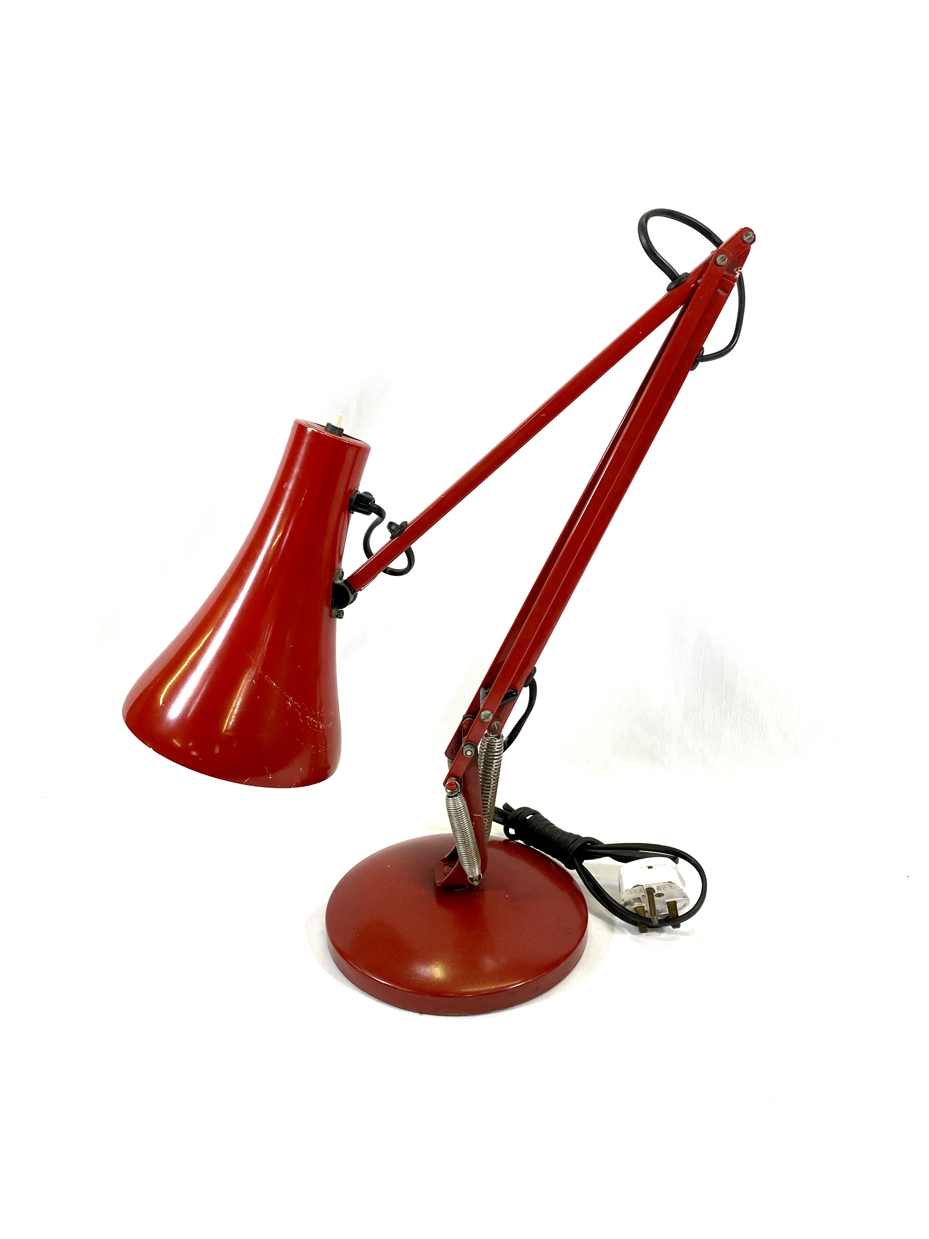 Red anglepoise lamp - Bild 2 aus 4
