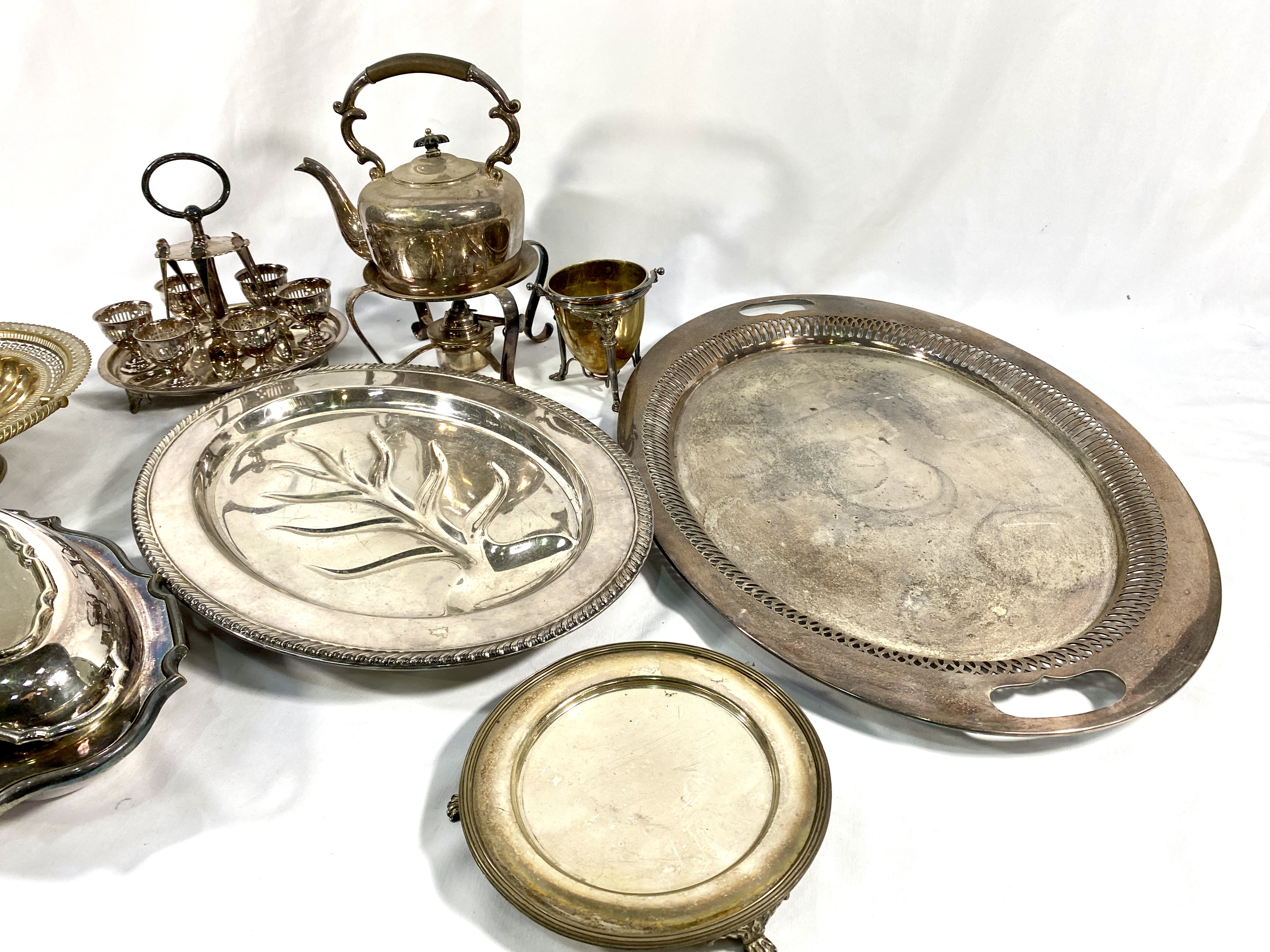 Quantity of silver plate - Image 3 of 9