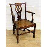 Oak elbow chair