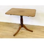 Mahogany tilt top table