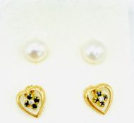 Two pairs of earrings