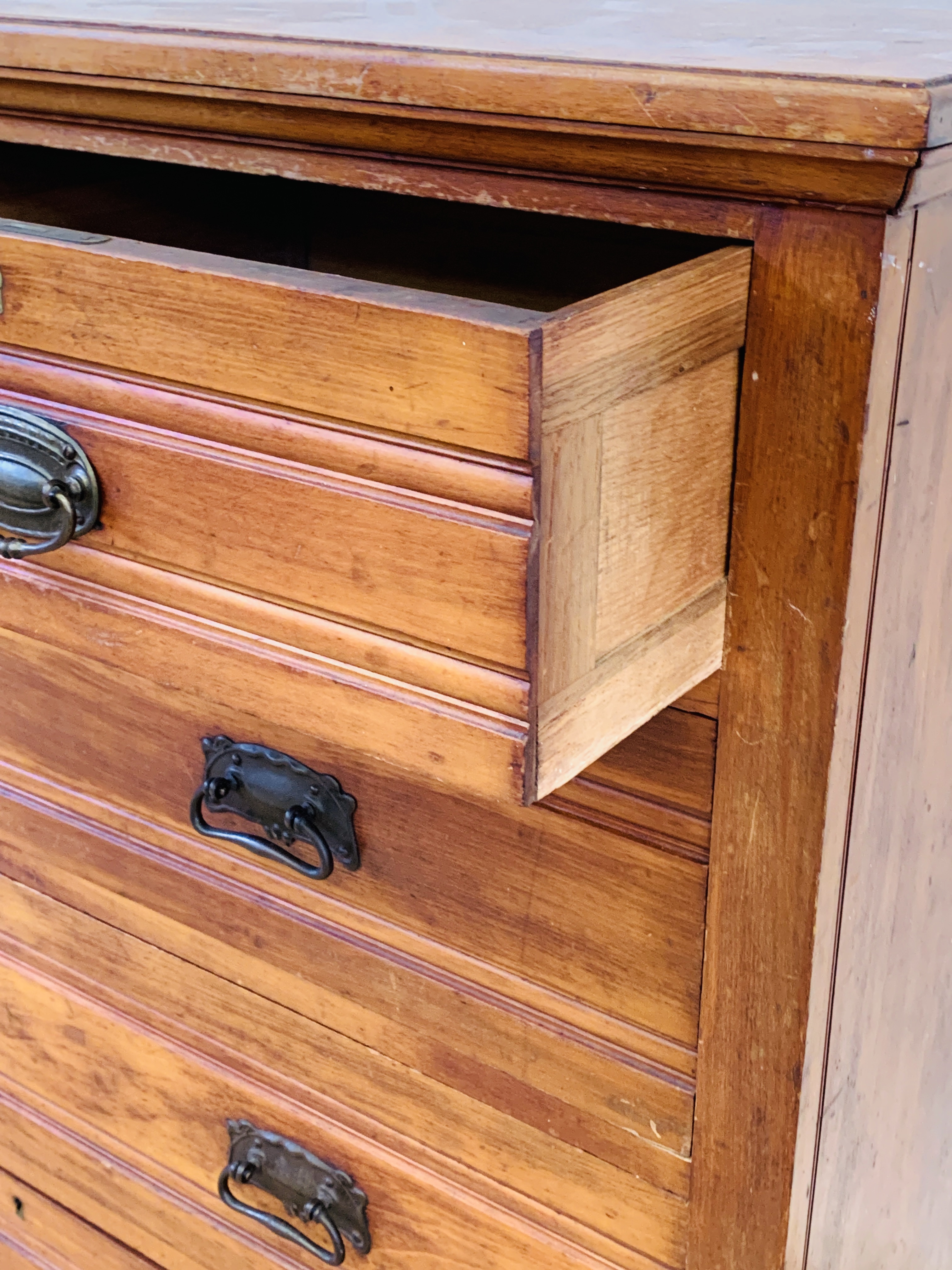 Mahogany chest of drawers - Image 3 of 5