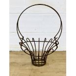 Steel hanging basket