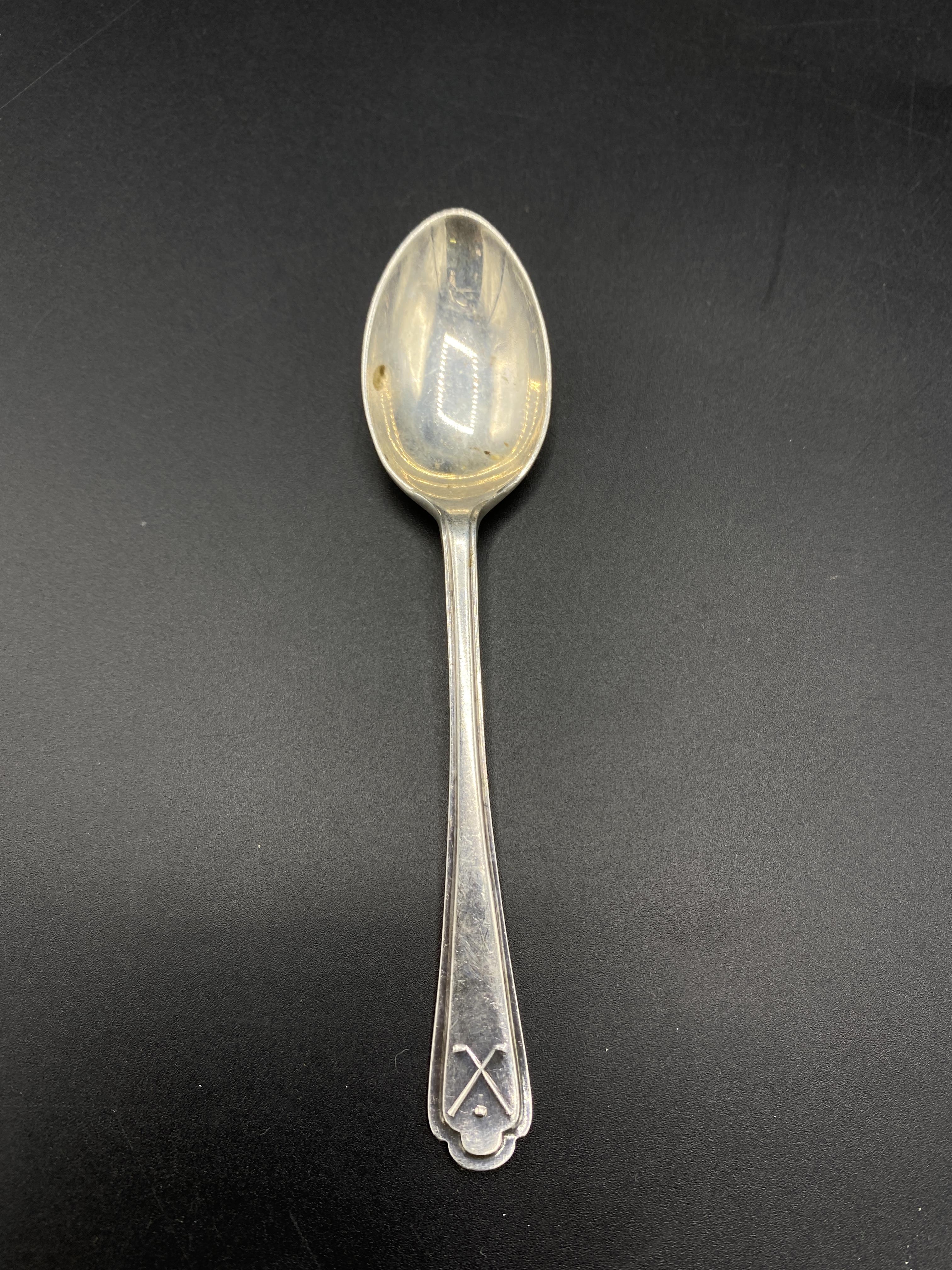 Set of silver coffee spoons together with other silver spoons - Image 4 of 8