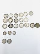 Collection of silver Maundy coins