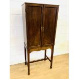 Mahogany two door cabinet