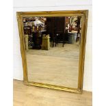 Gilt framed wall mirror