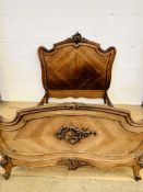 Victorian mahogany bed