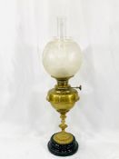 Brass oil lamp