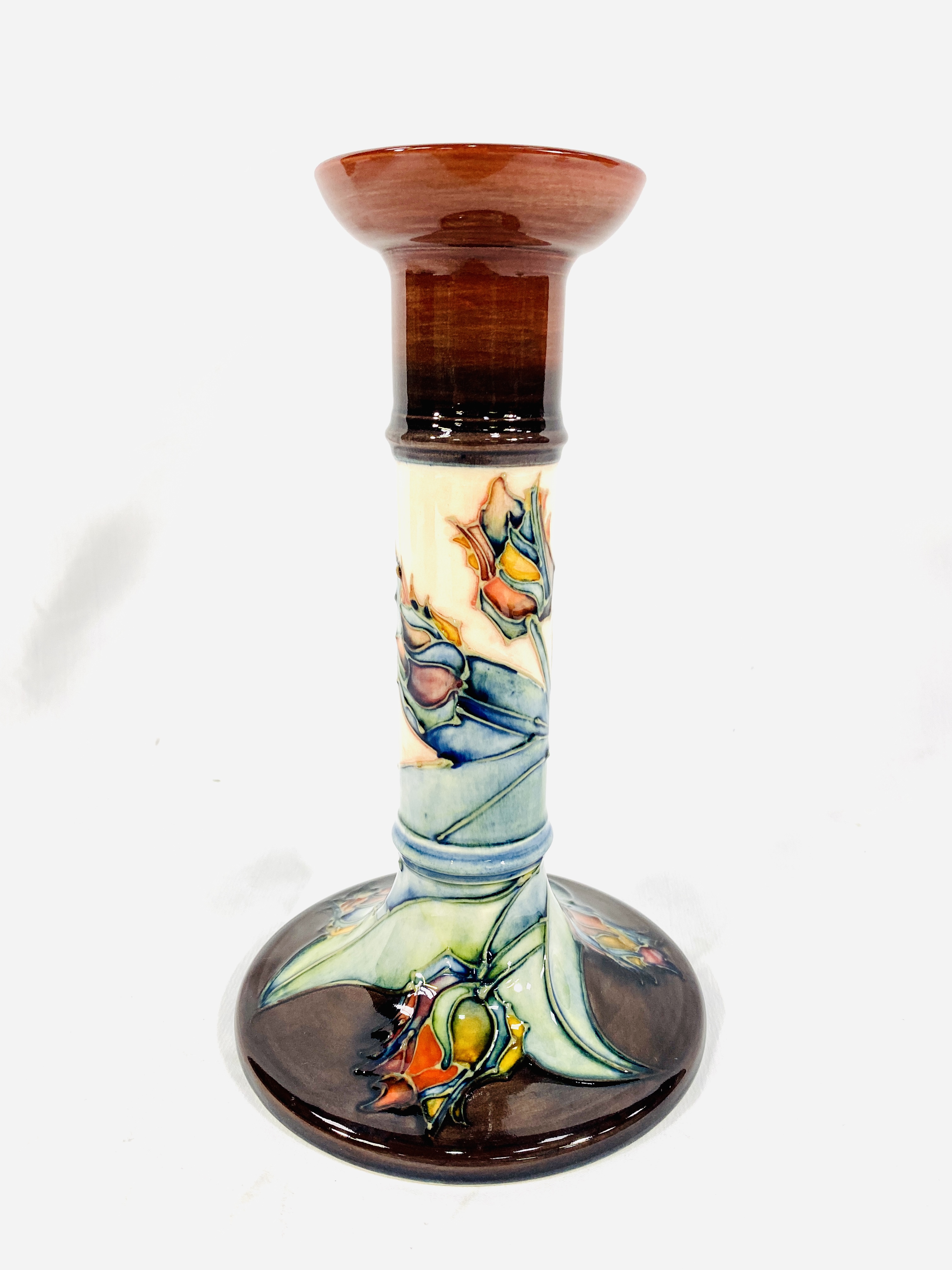 Pair of Moorcroft candlesticks - Bild 6 aus 10