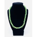 String of jade beads