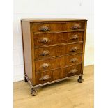 Mahogany chest of drawers