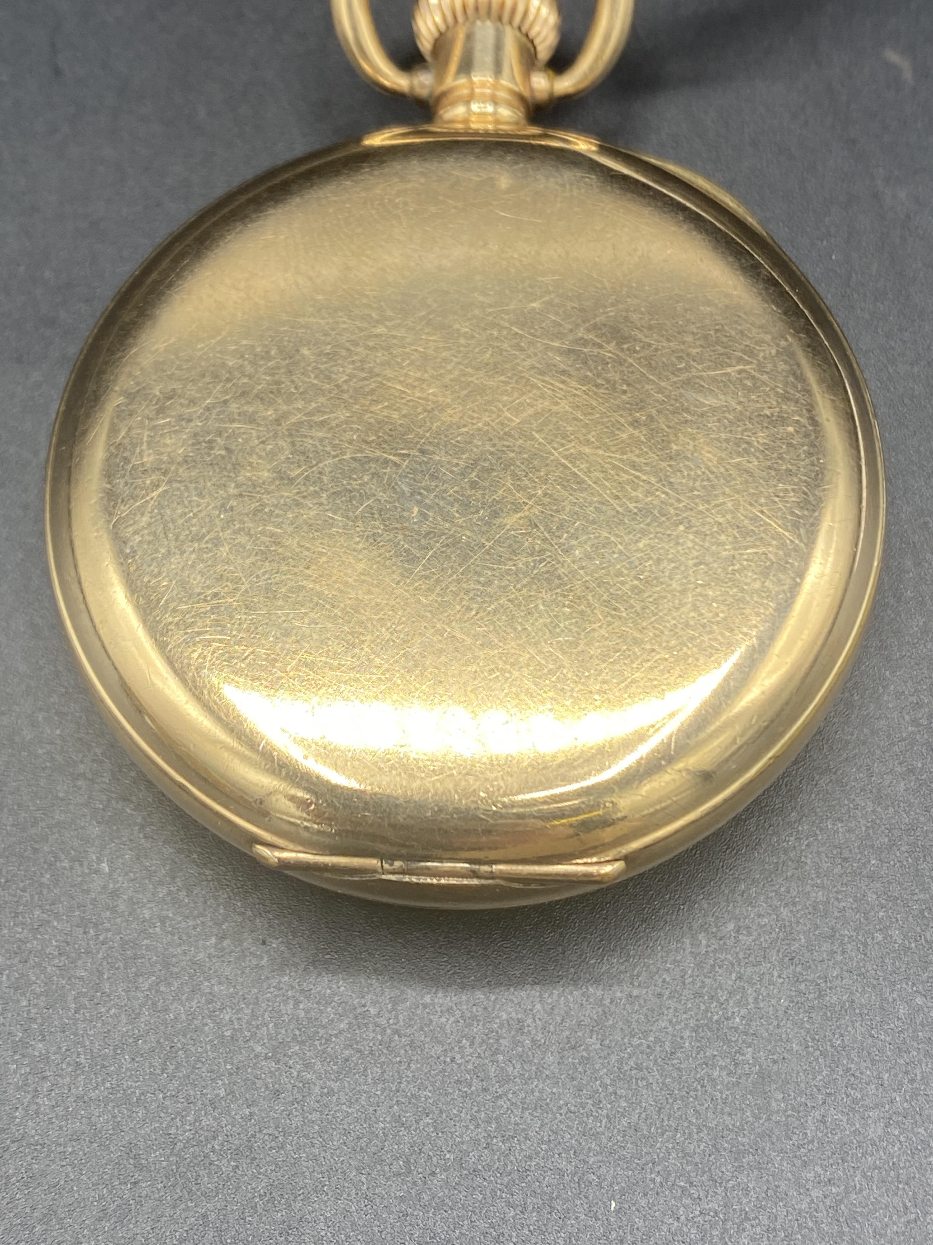 Gold coloured fob watch - Image 5 of 5