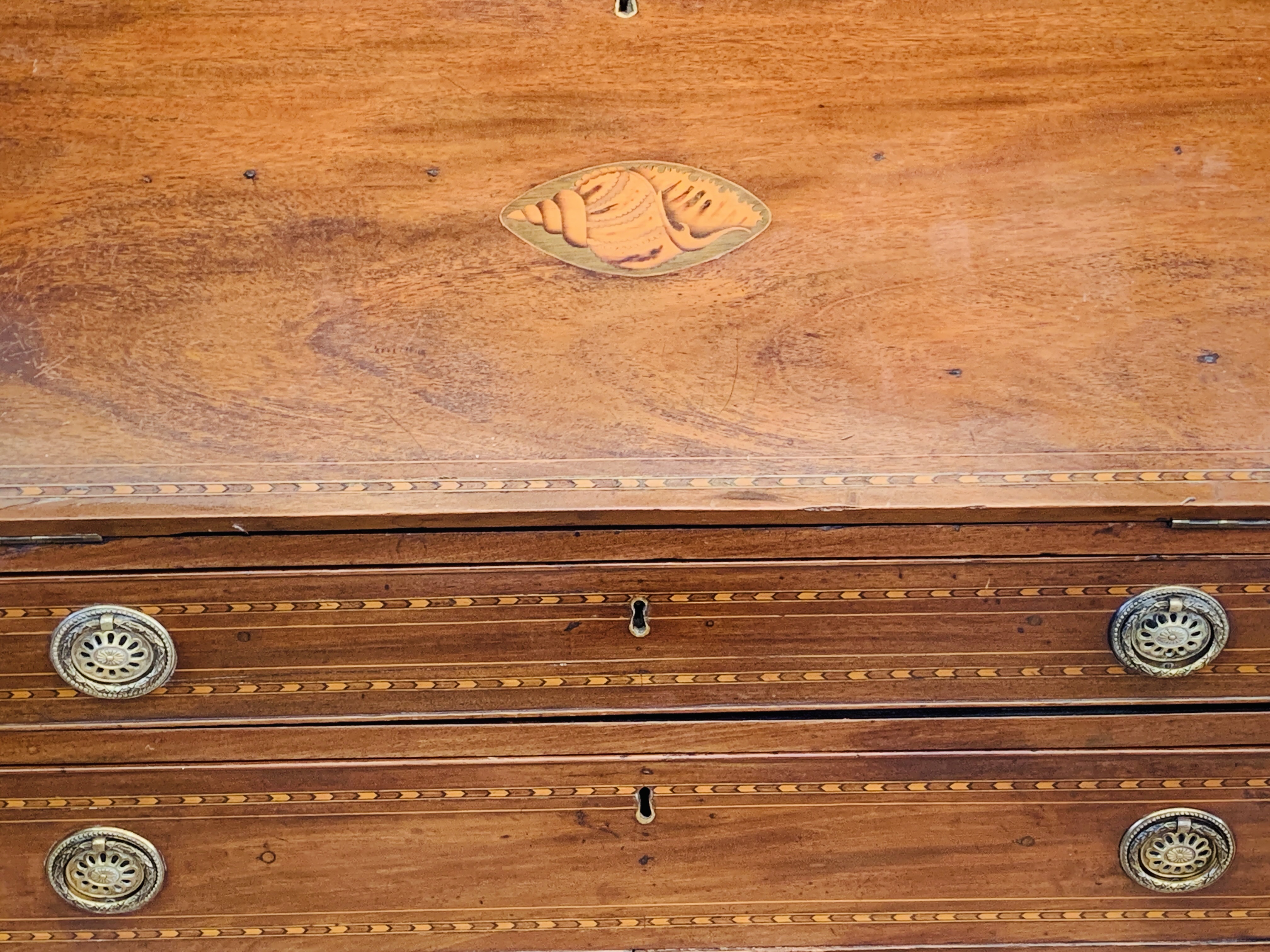 Mahogany bureau bookcase - Image 5 of 6