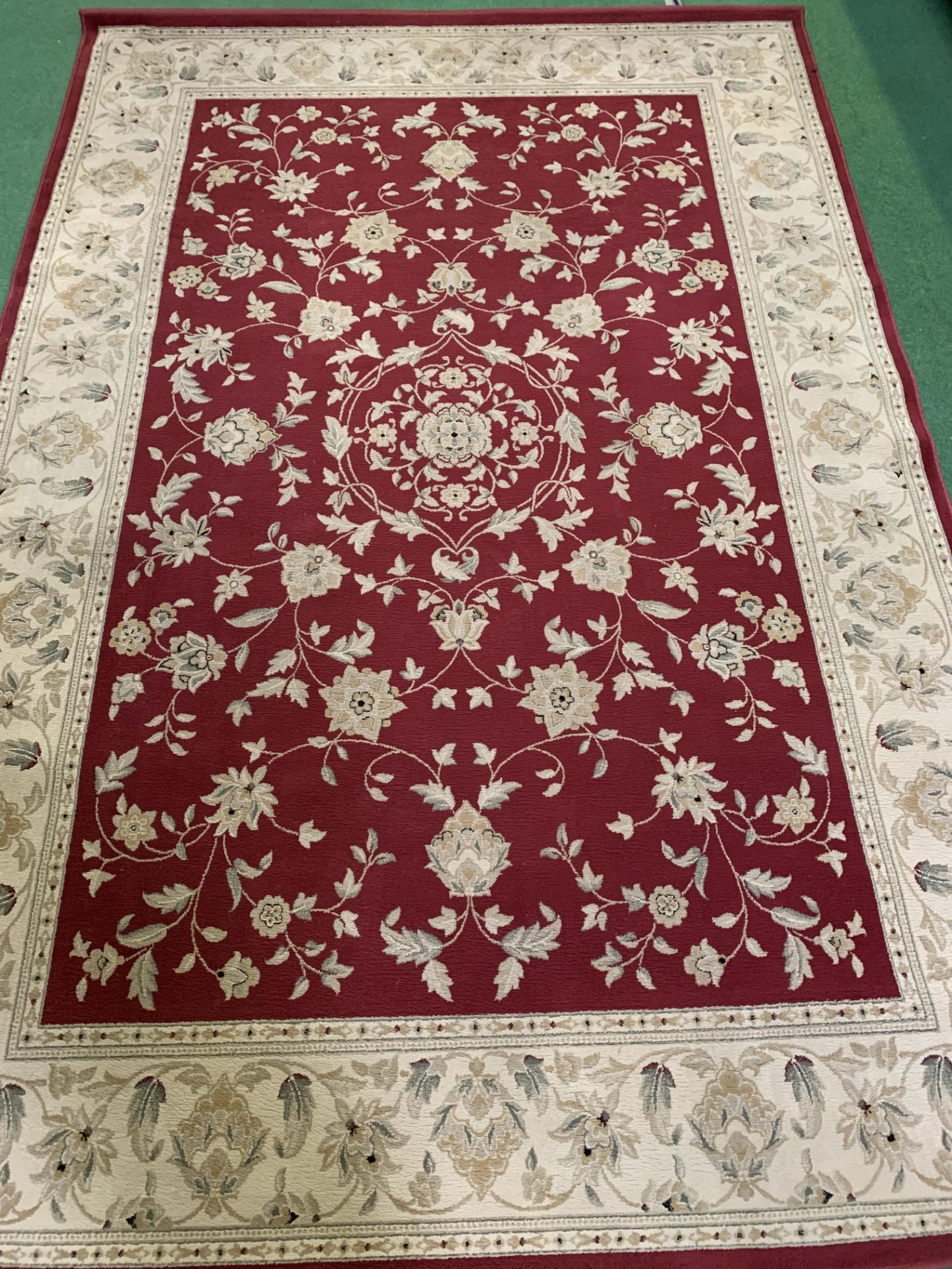 Red ground rug