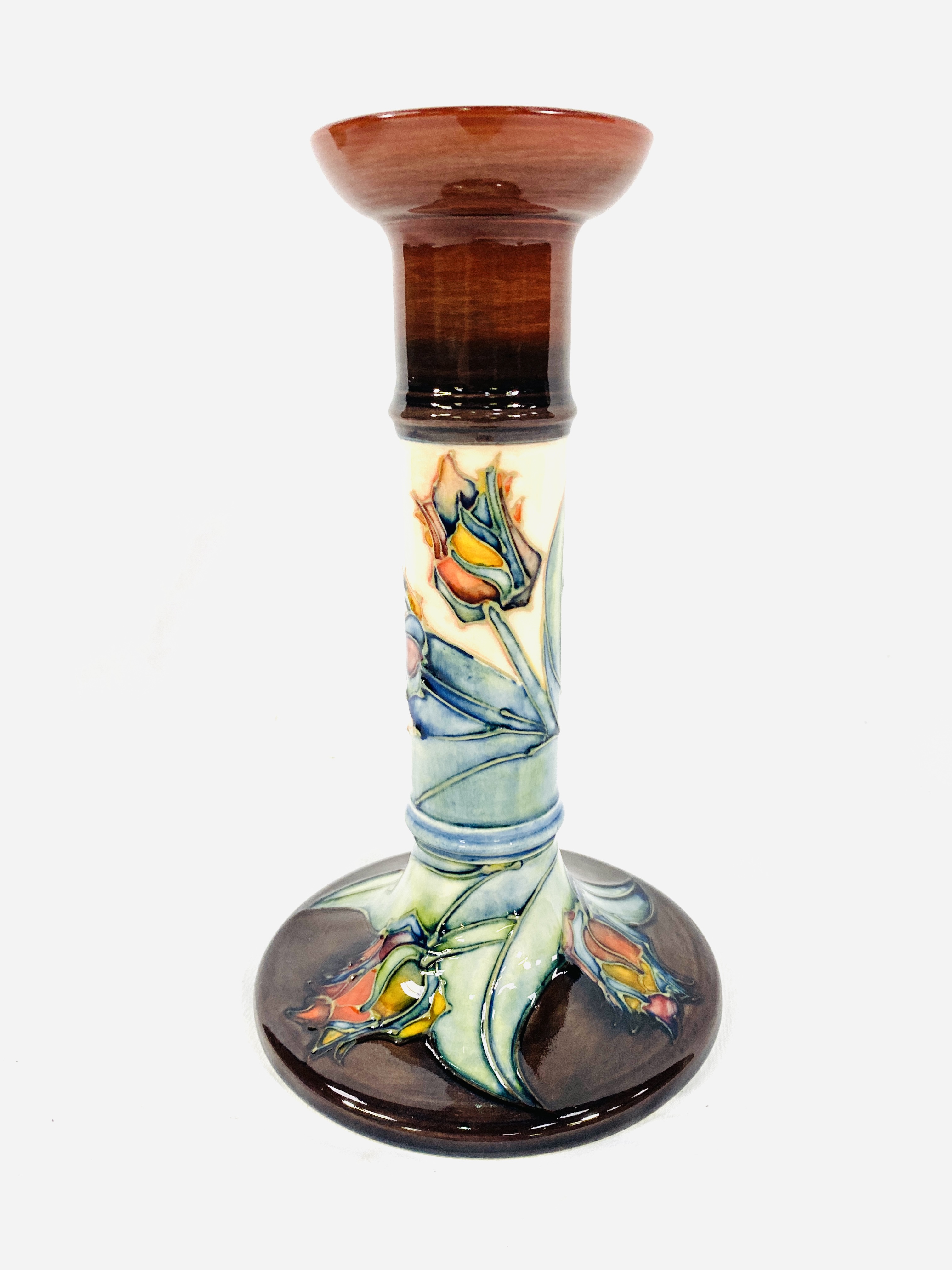 Pair of Moorcroft candlesticks - Bild 9 aus 10