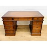 Mahogany pedestal desk