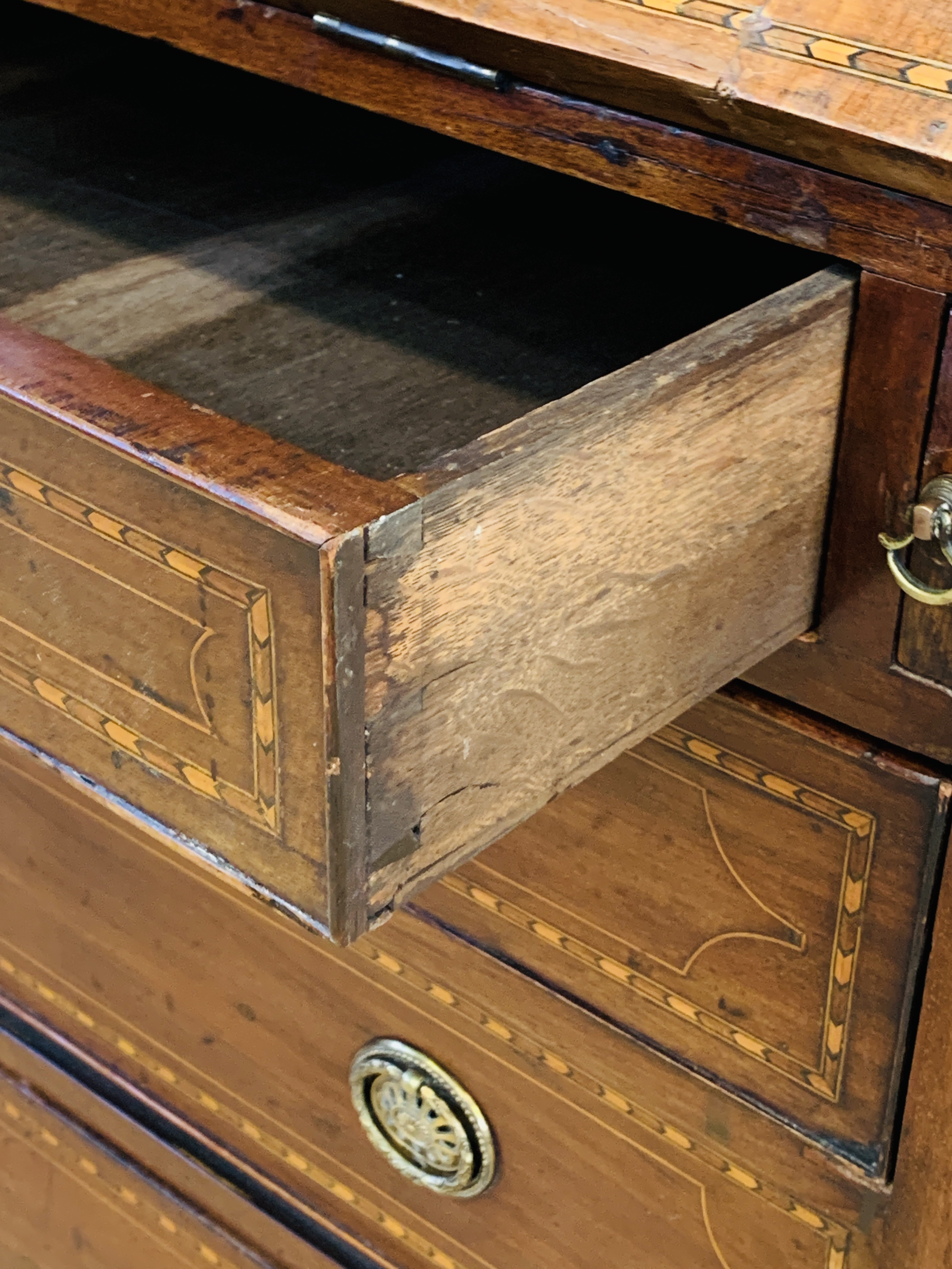 Mahogany bureau bookcase - Image 6 of 6