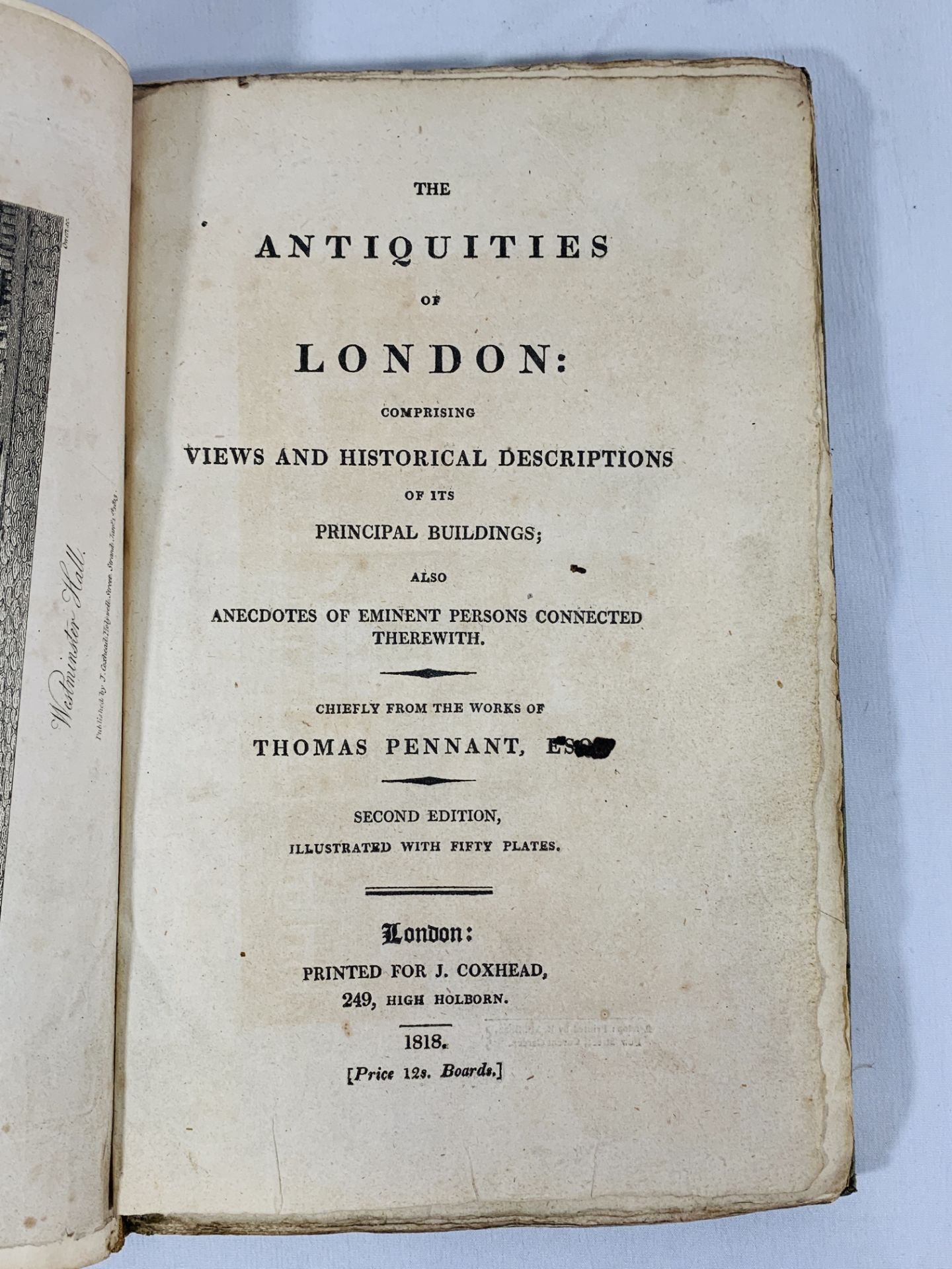 Two copies of The Antiquities of London from the works of Thomas Pennant - Image 5 of 6
