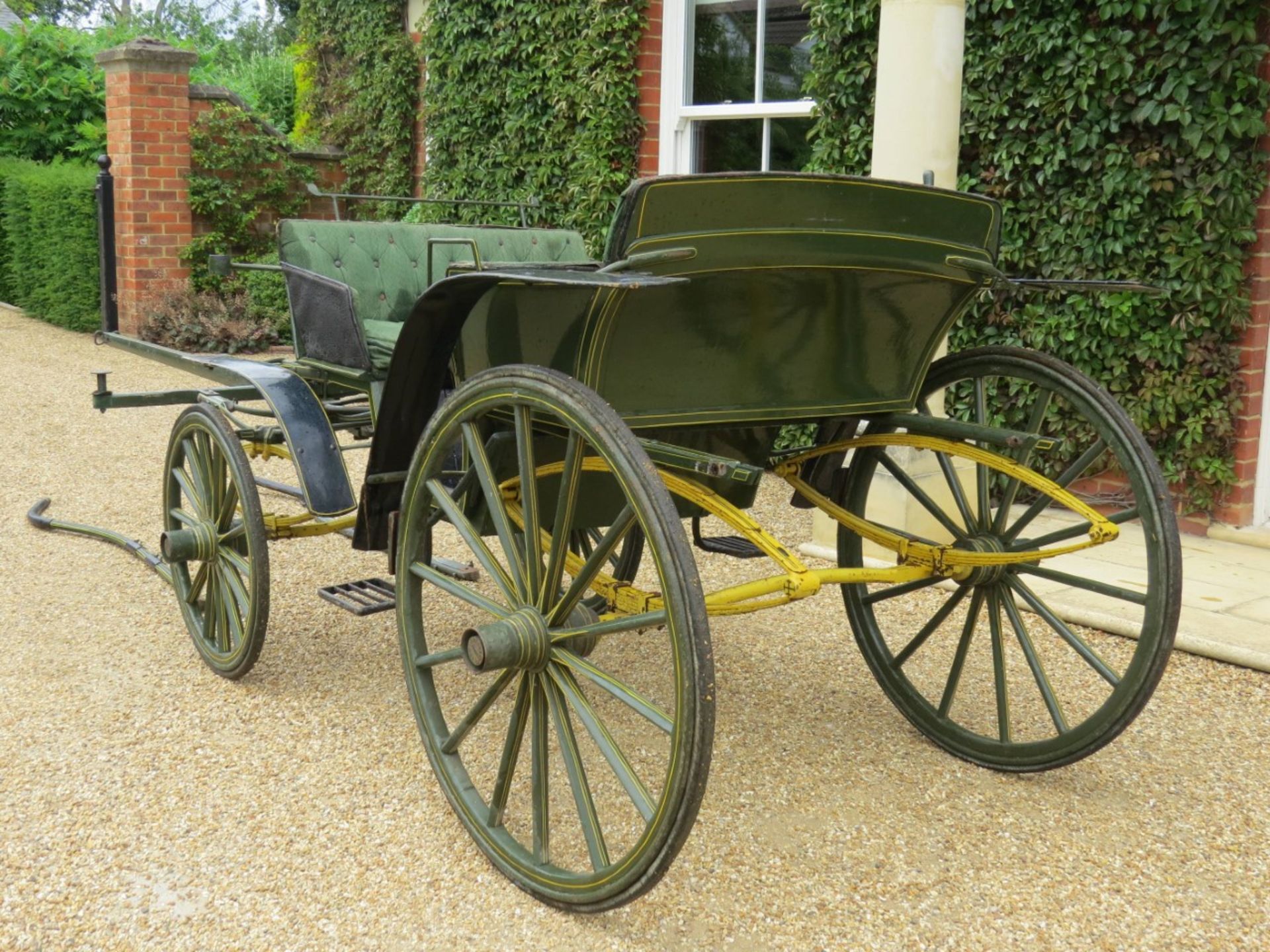 FOUR-WHEEL PONY PHAETON built by Green & Co of Rhyl and originally from Lilford Hall, Northants - Bild 2 aus 9