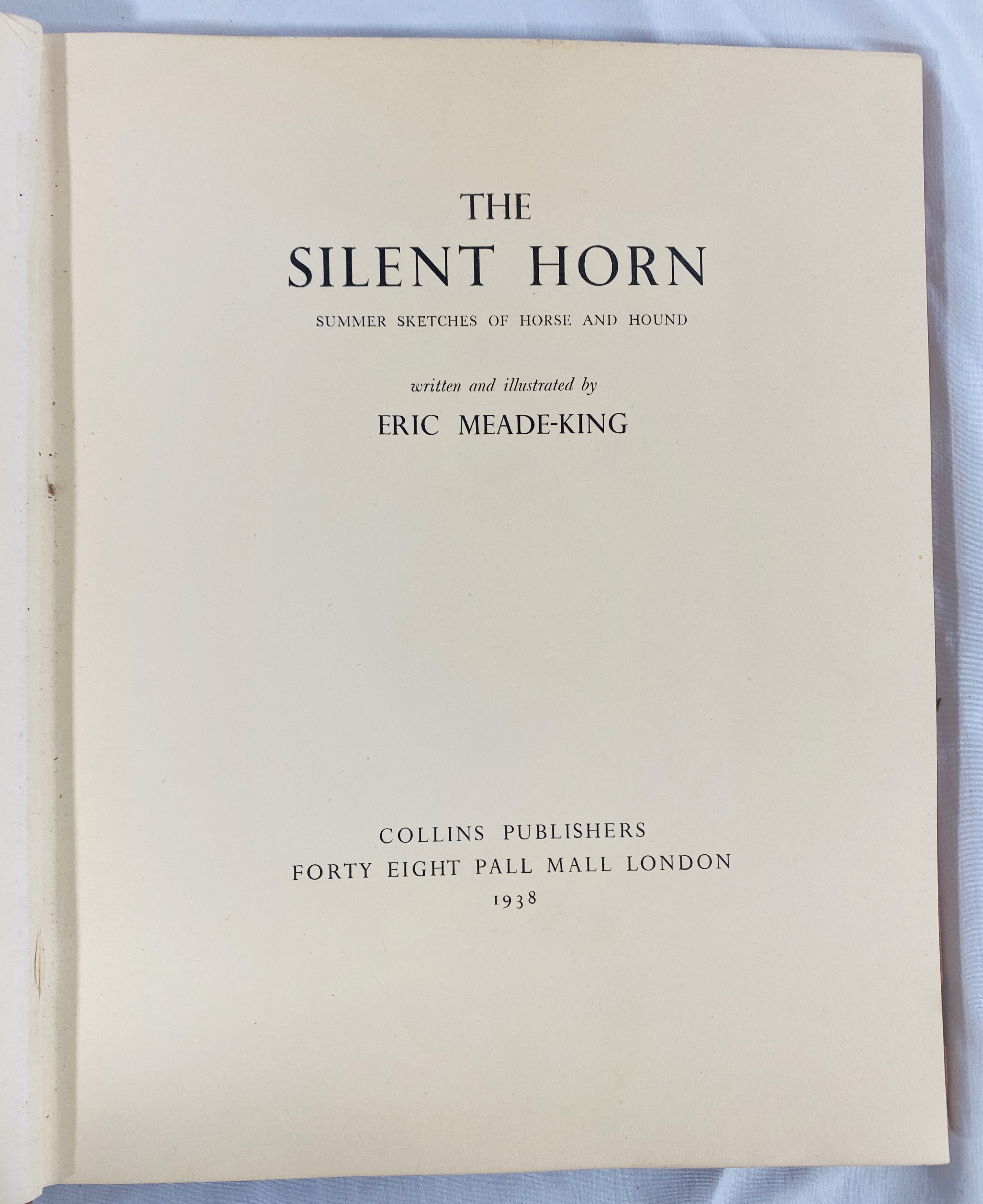 Edwards, Lionel - Seen from the Saddle, 1937; with The Silent Horn, 1938; and Moorland Mousie. - Image 5 of 8